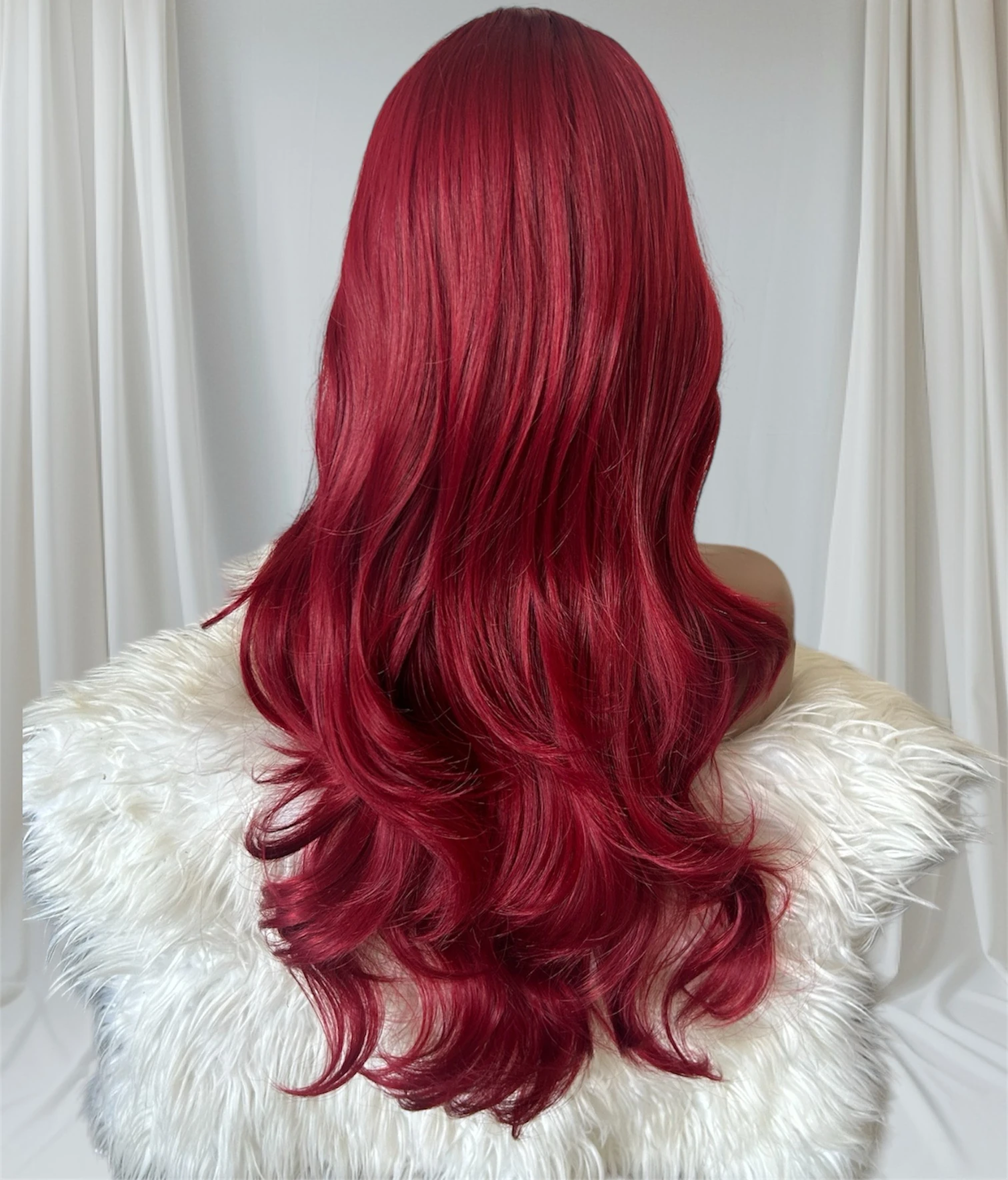 Peluca Rojo cereza 30” 3