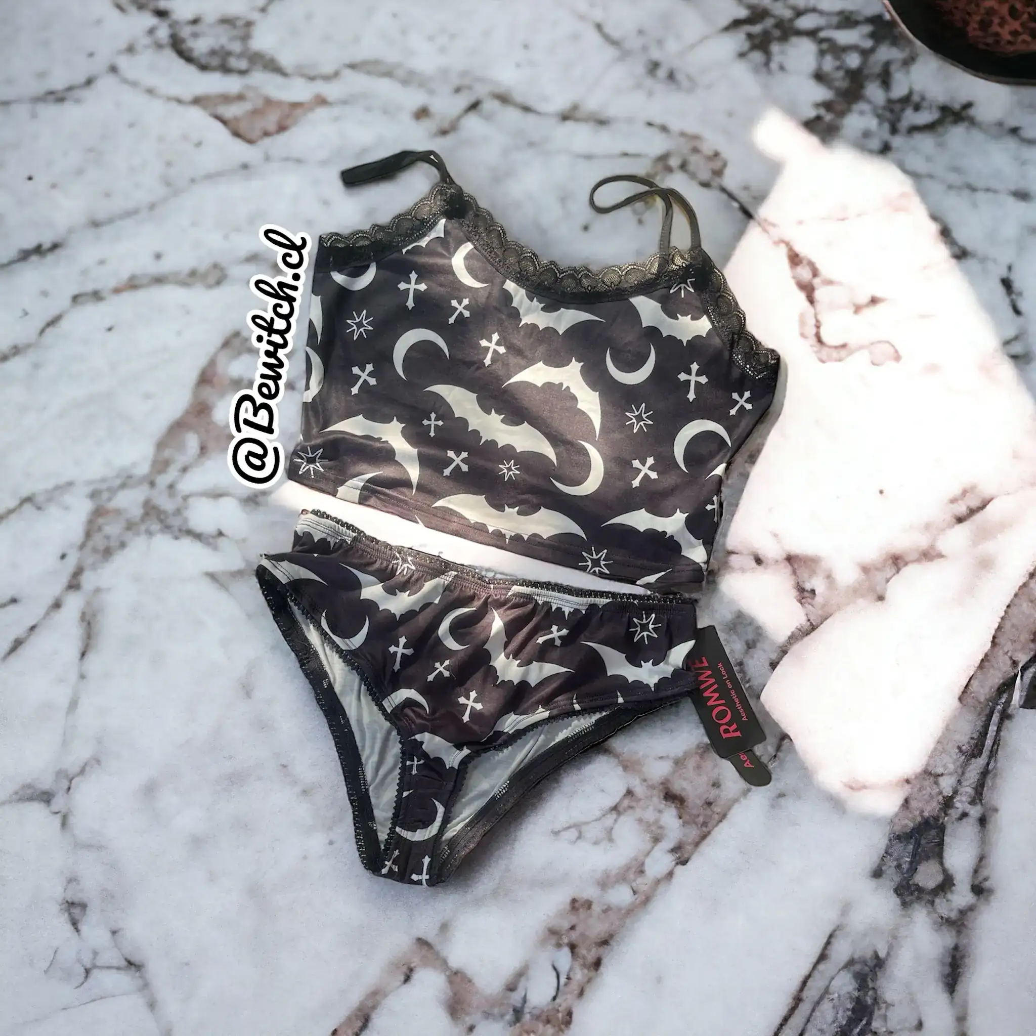 Conjunto Pijama Diseño Murciélago Talla M