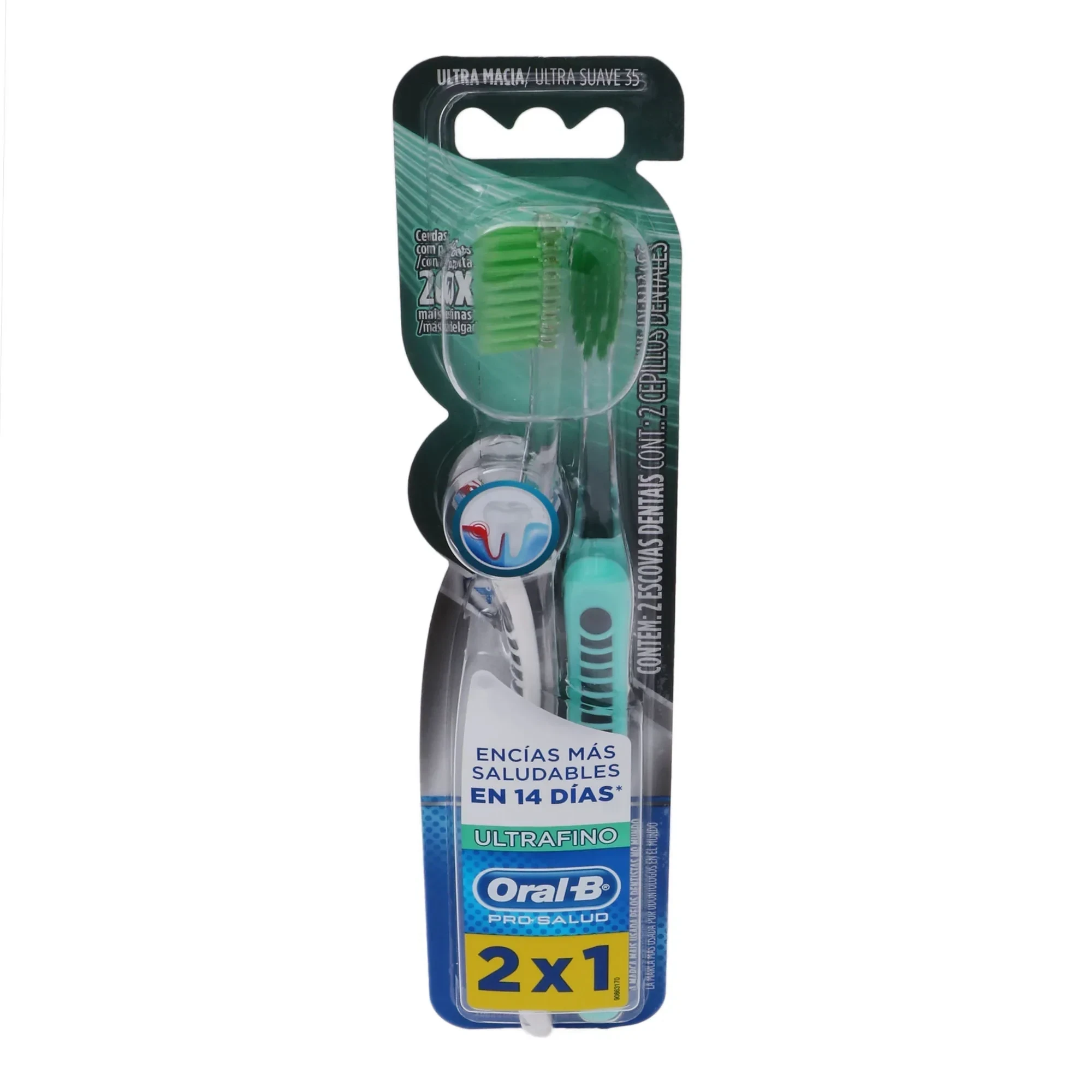 CEPILLO ULTRAFINO 35S CON 2 ORAL-B