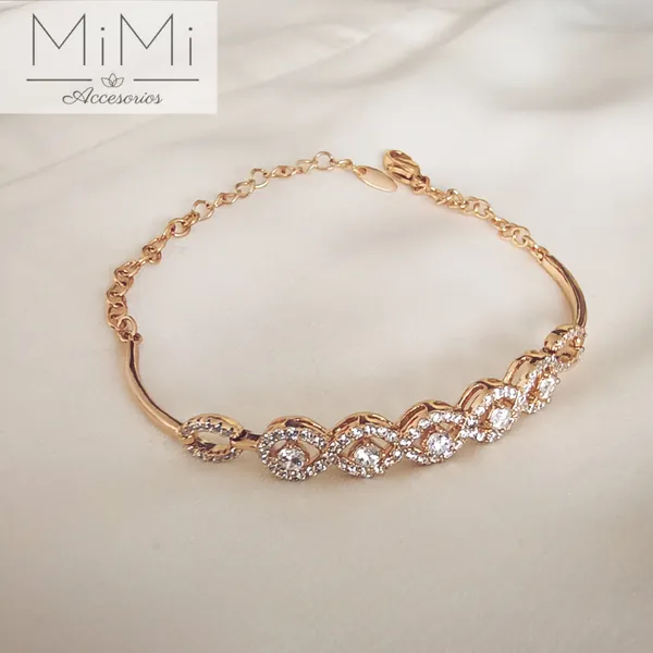 Pulseras bañadas en oro