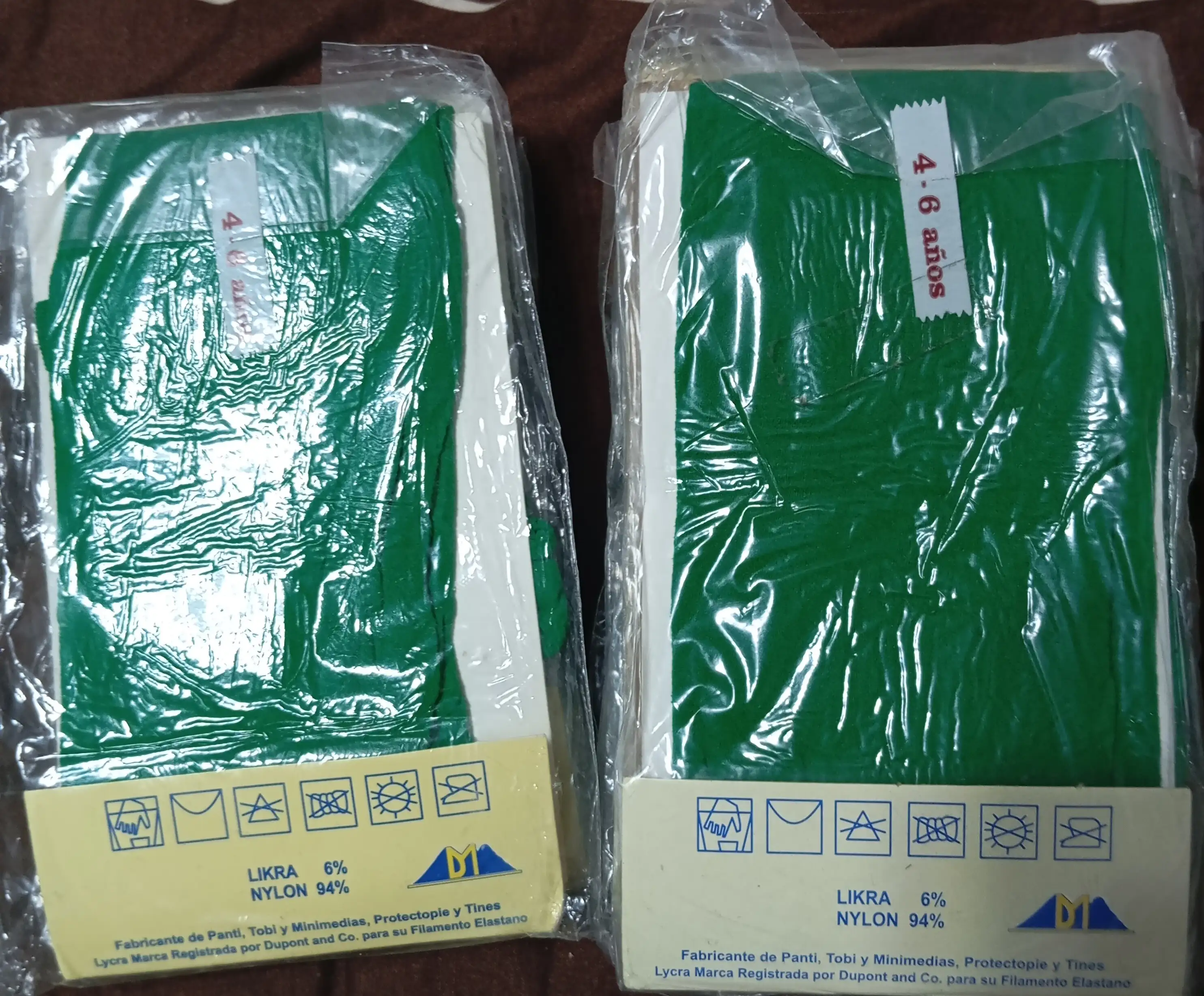 Malla lisa de nylon delgadas DIMSA 4-6 años verde