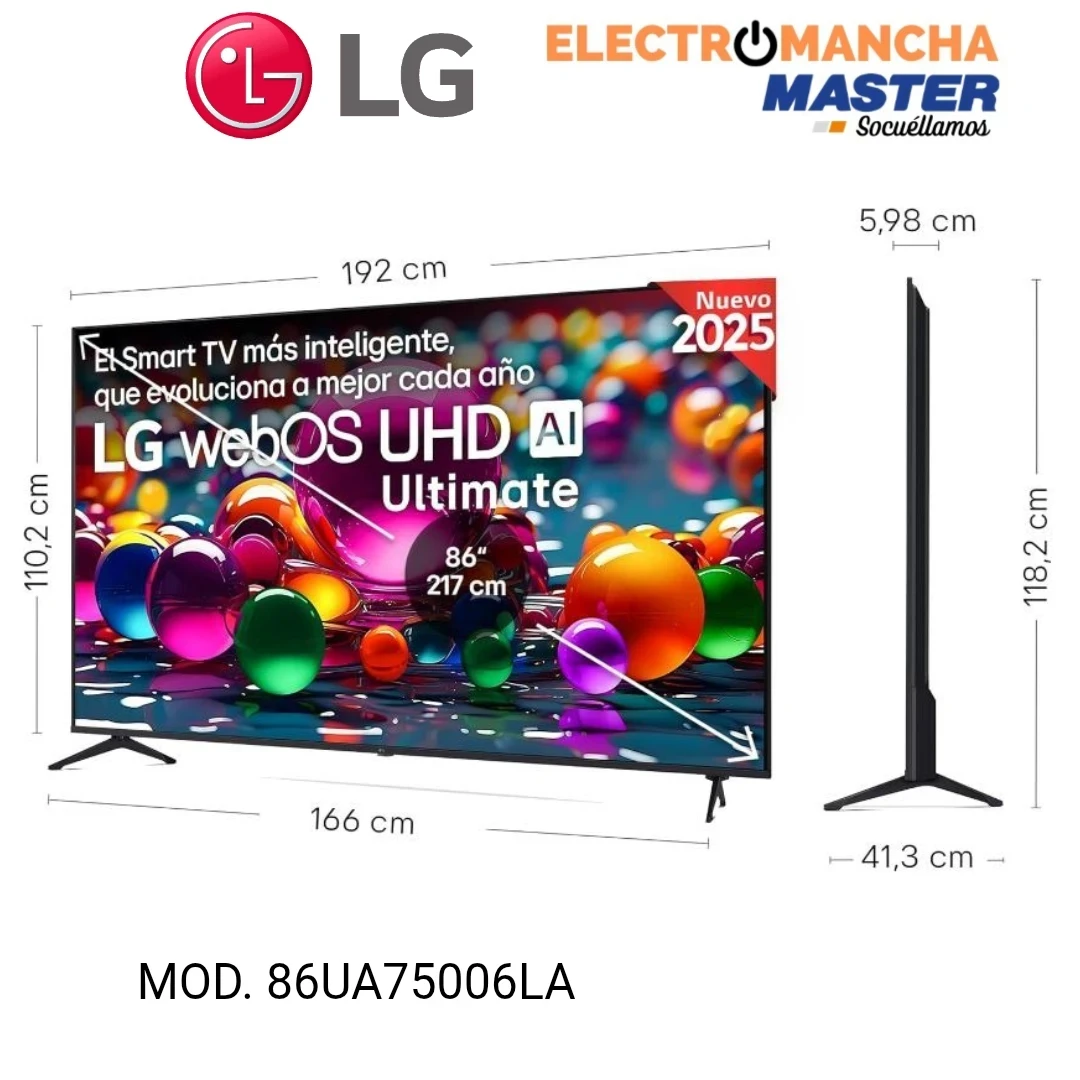 TELEVISIÓN LED LG 86UA75006LA 86" PULGADAS 4K SMART  3
