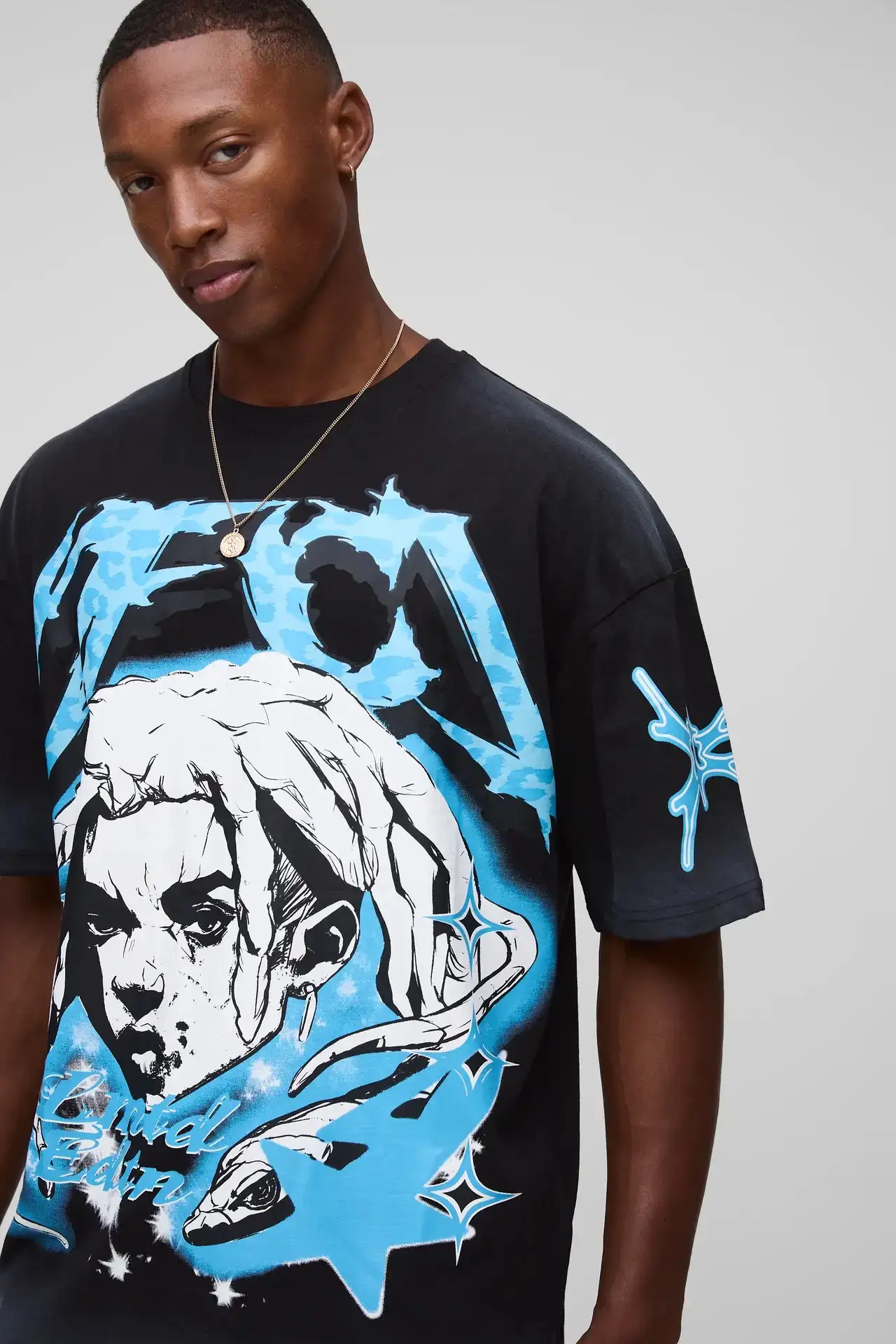 Oversized Graphic T-Shirt- Size S y M 2