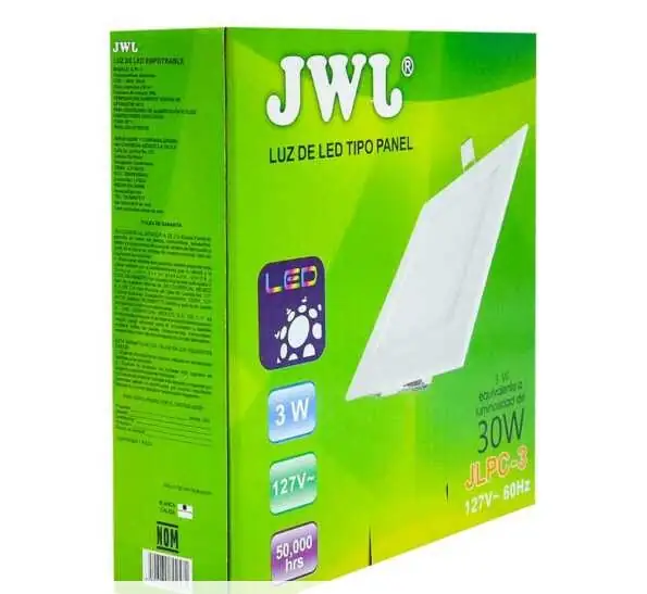 Panel LED 3W Para Empotrar Luz Blanca 