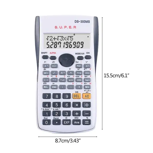 CALCULADORA CIENTÍFICA ESTUDIANTIL PROFESIONAL 240 FUNCIONES  3