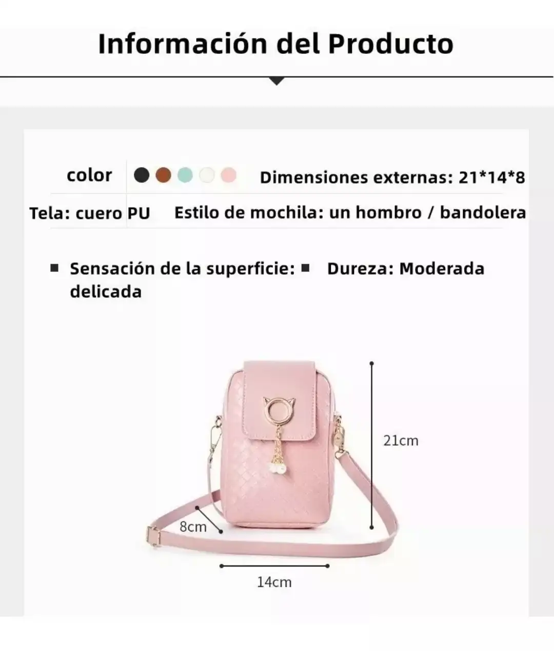 Bolso bandolera cruzada