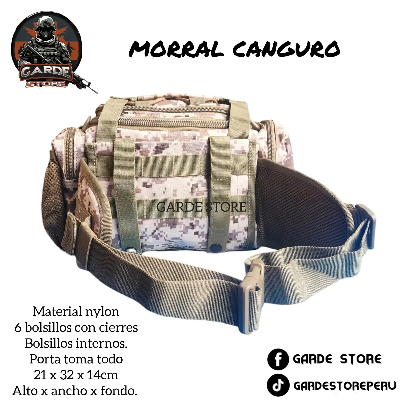 Riñonera morral camping 2