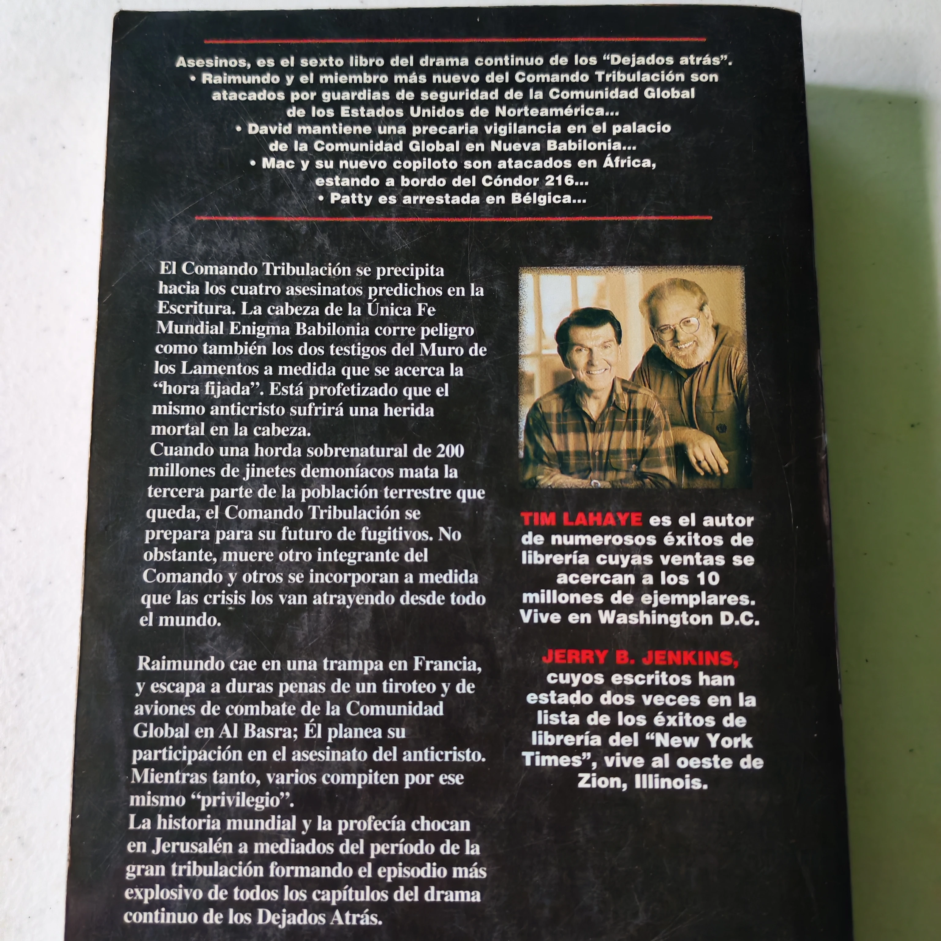 Asesinos, misión Jerusalén, Blanco el Anticristo, T. LaHaye y J.B. Jenkins, usado 3