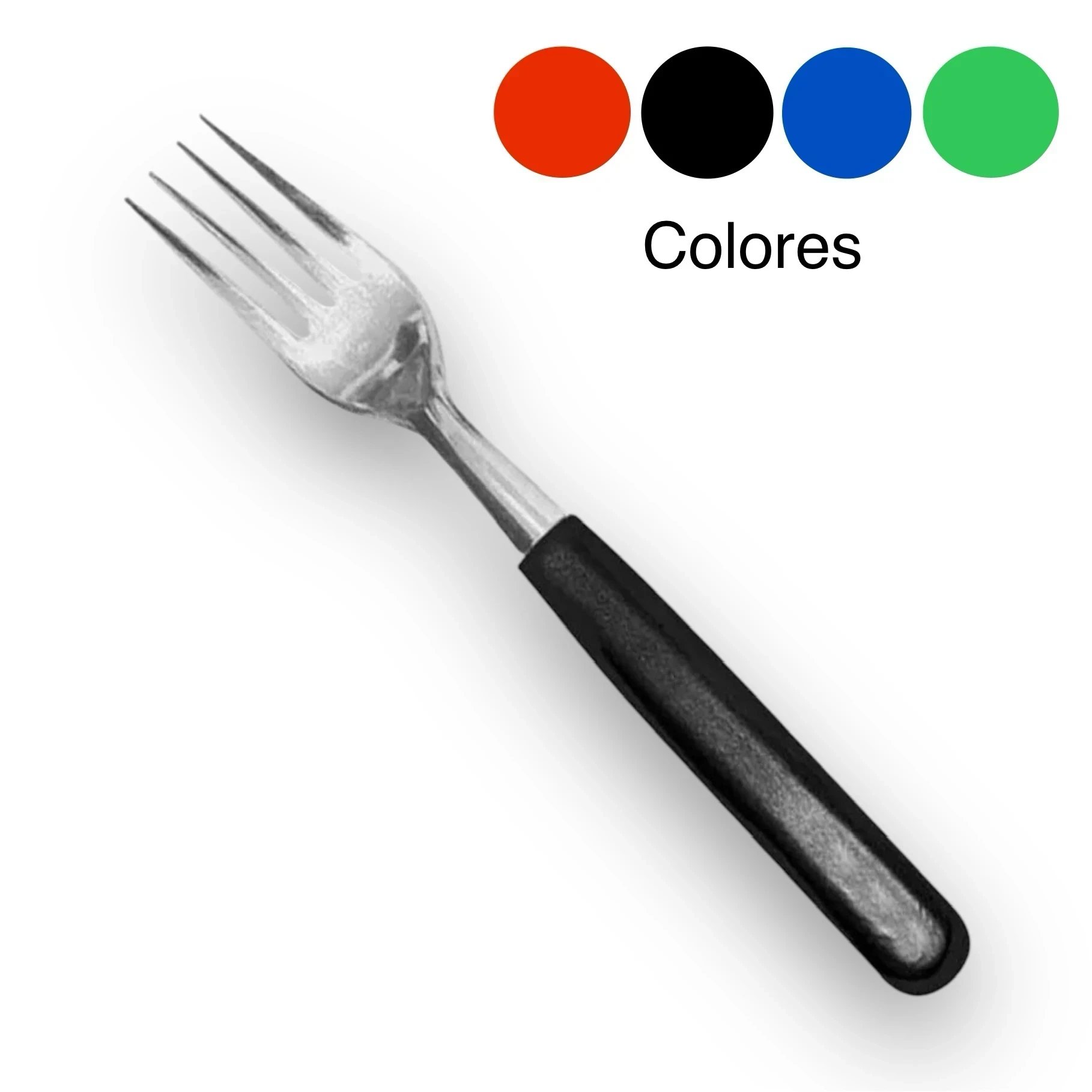 TENEDOR DE MESA CABO PLASTICO X12