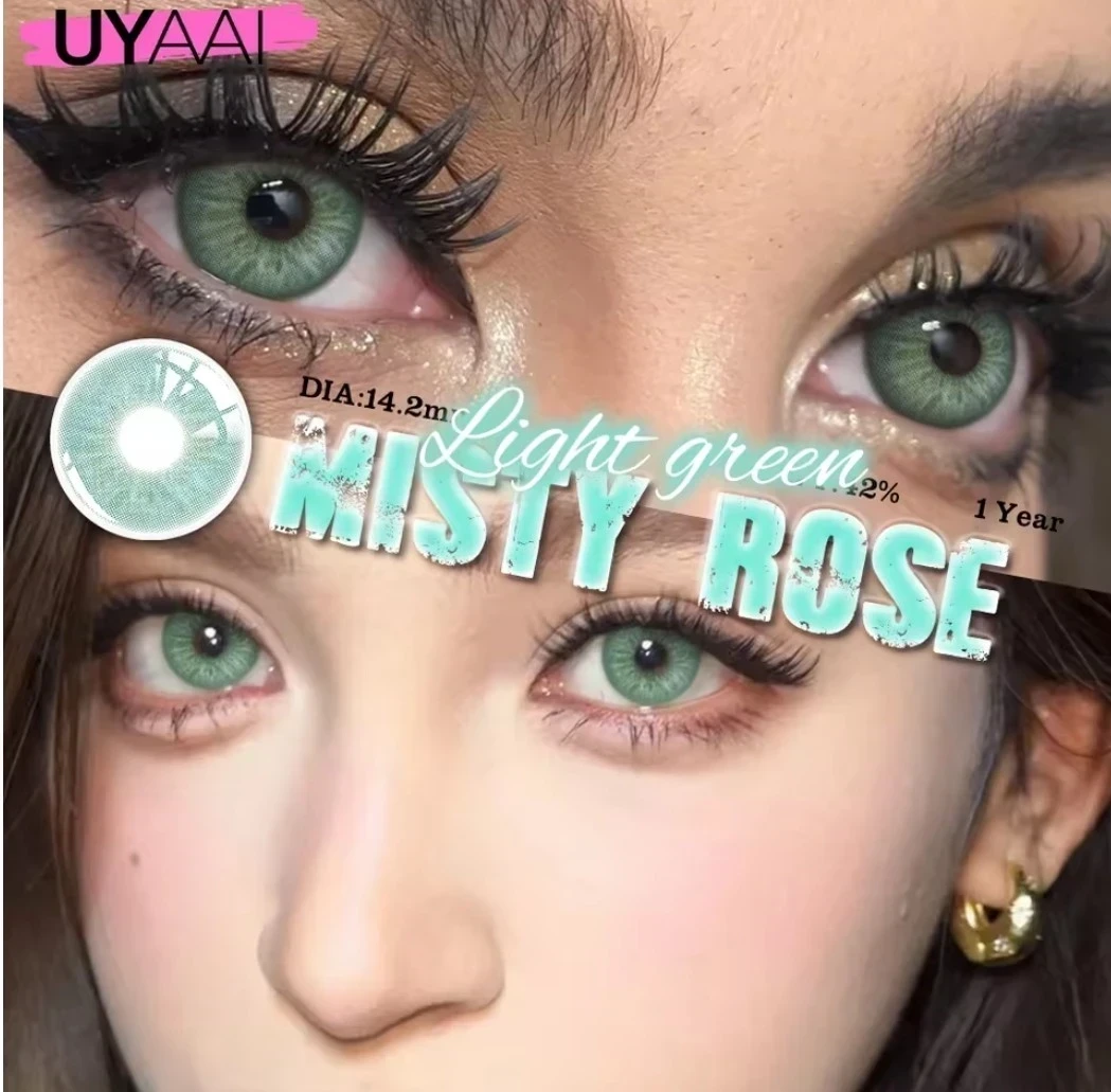 Lentes de contacto - Referencia: MISTY ROSE LIGHT GREEN 