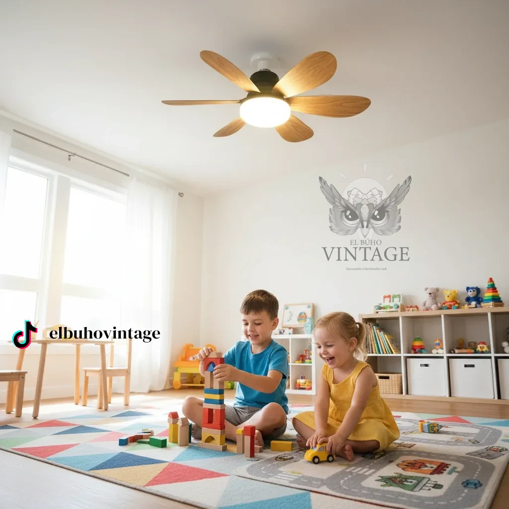 Mini Ventilador de Techo E27 2