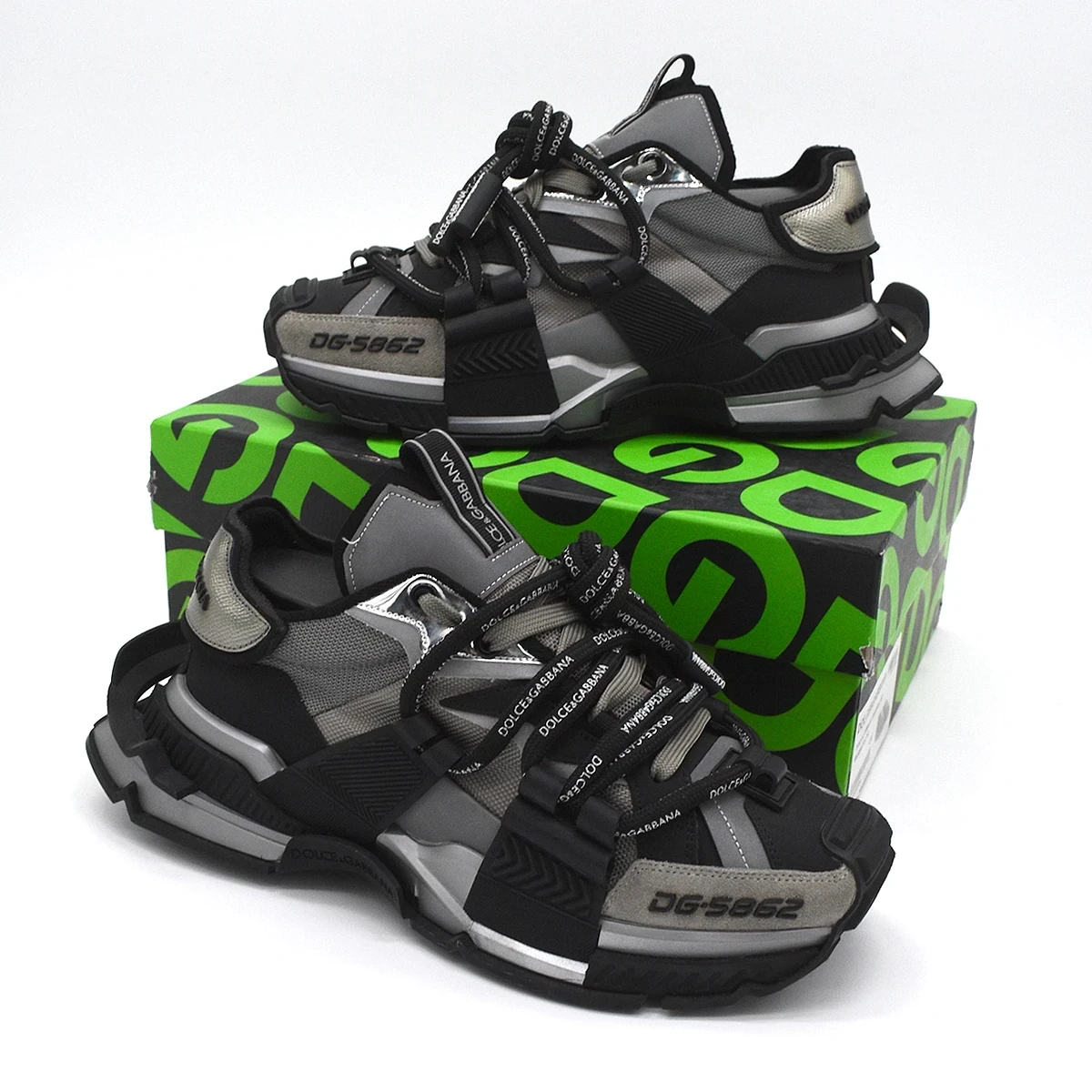 Sneaker Bassa DG Negro / Plata 10