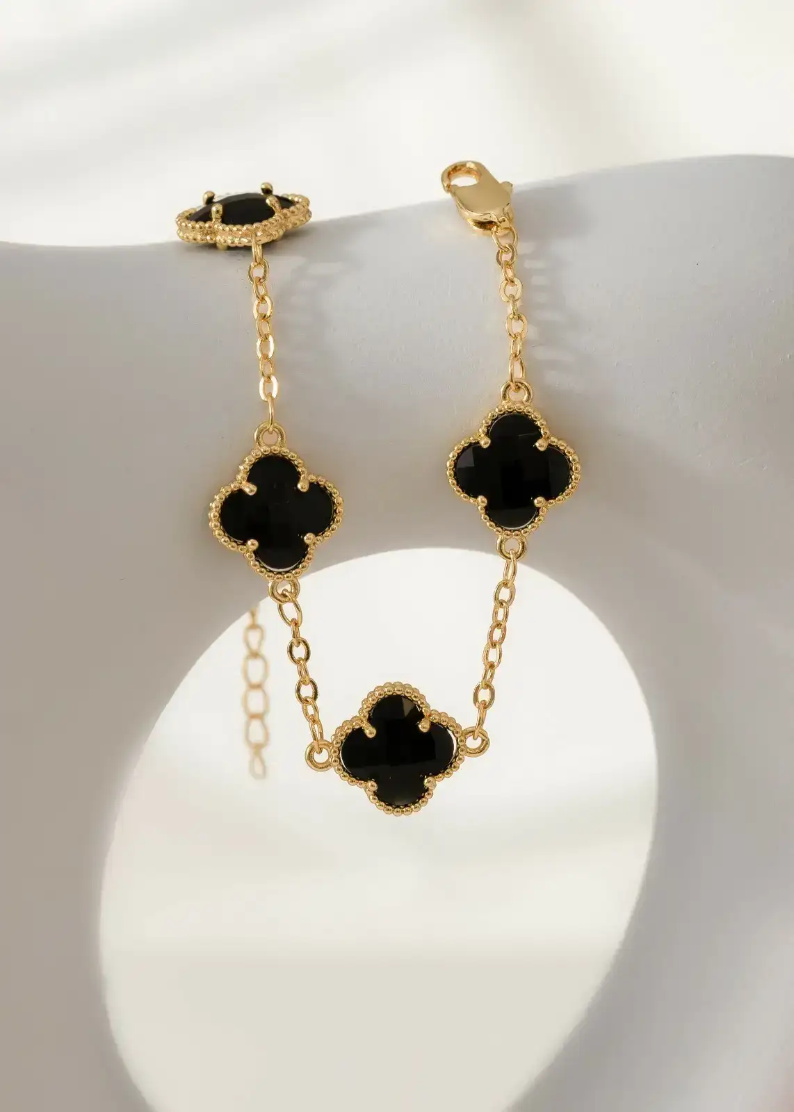 Pulsera Clover Black + Extensor  2
