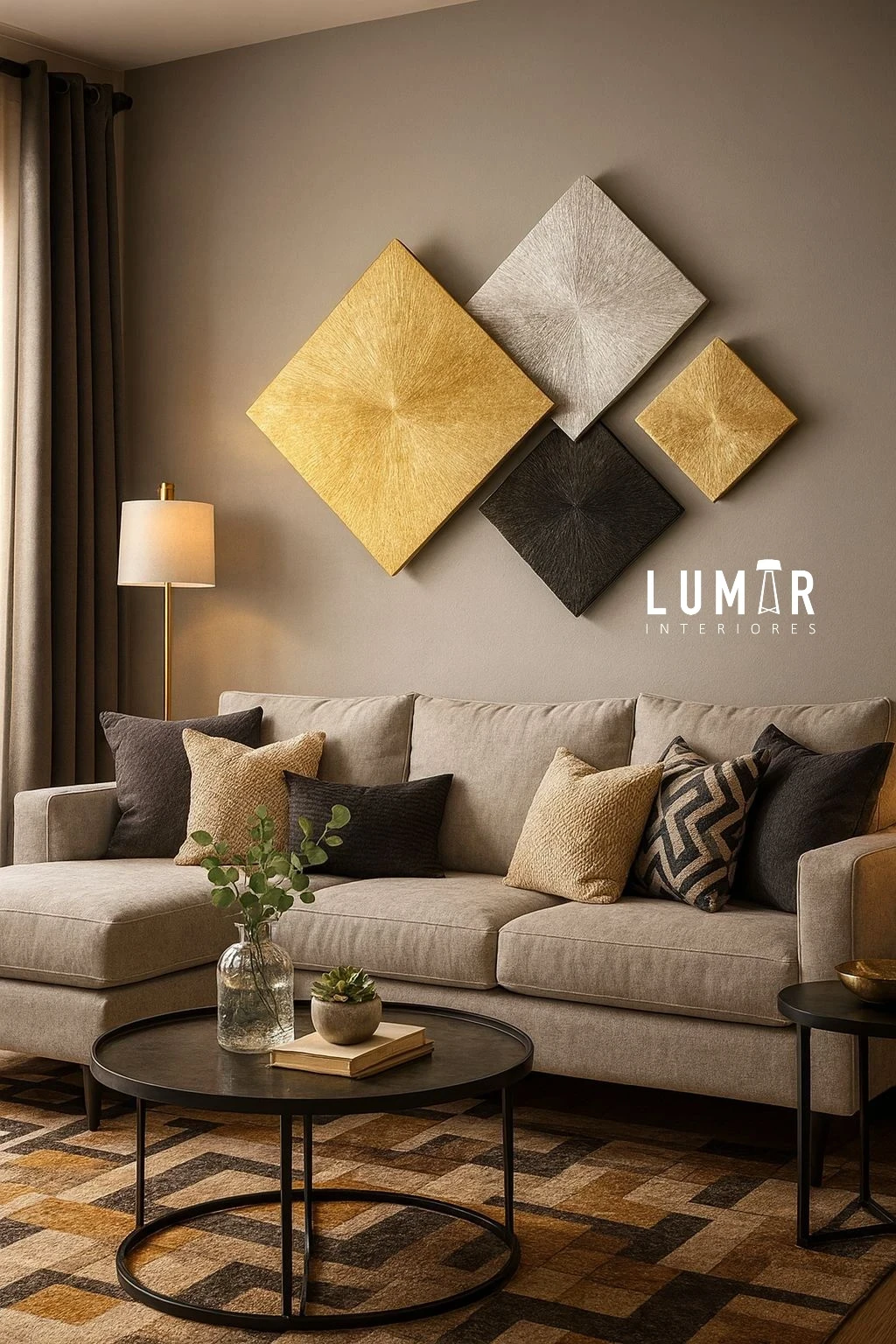 DECO ROMBOS SOLARES DECORACIÓN PARED
