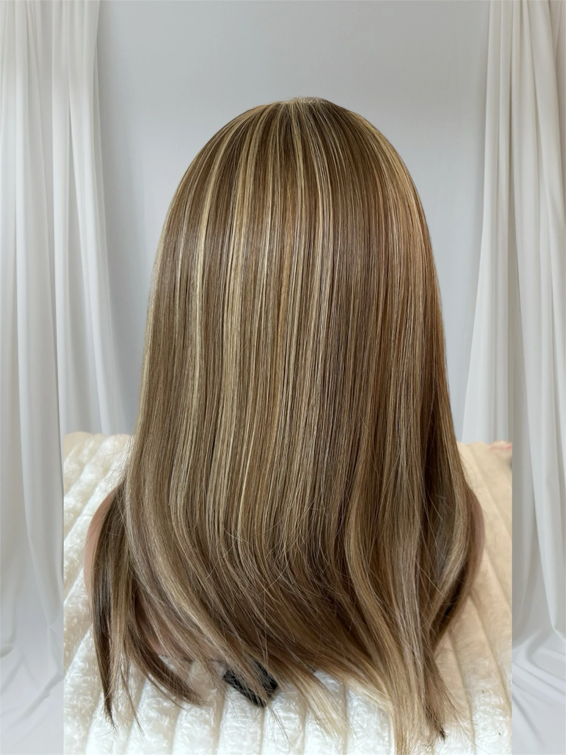 Peluca Semi natural, 20 pulgadas, frontal 13x6 3
