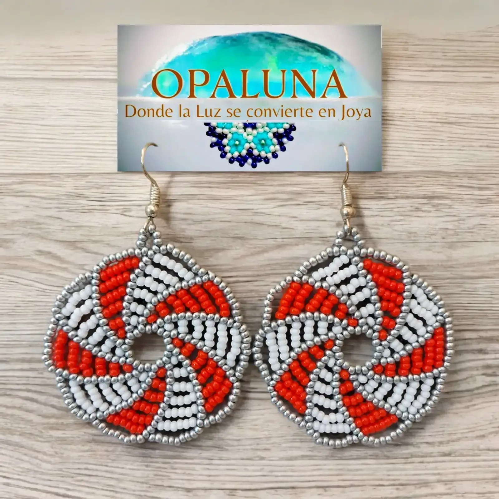 Aretes con Chaquiras 