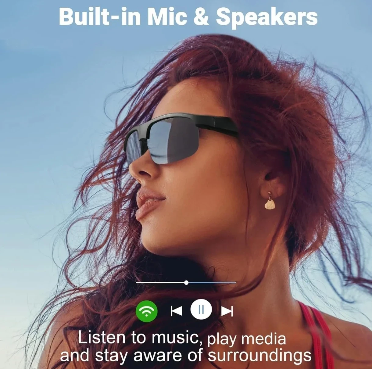 Anteojos para sol V.A con Bluetooth  2