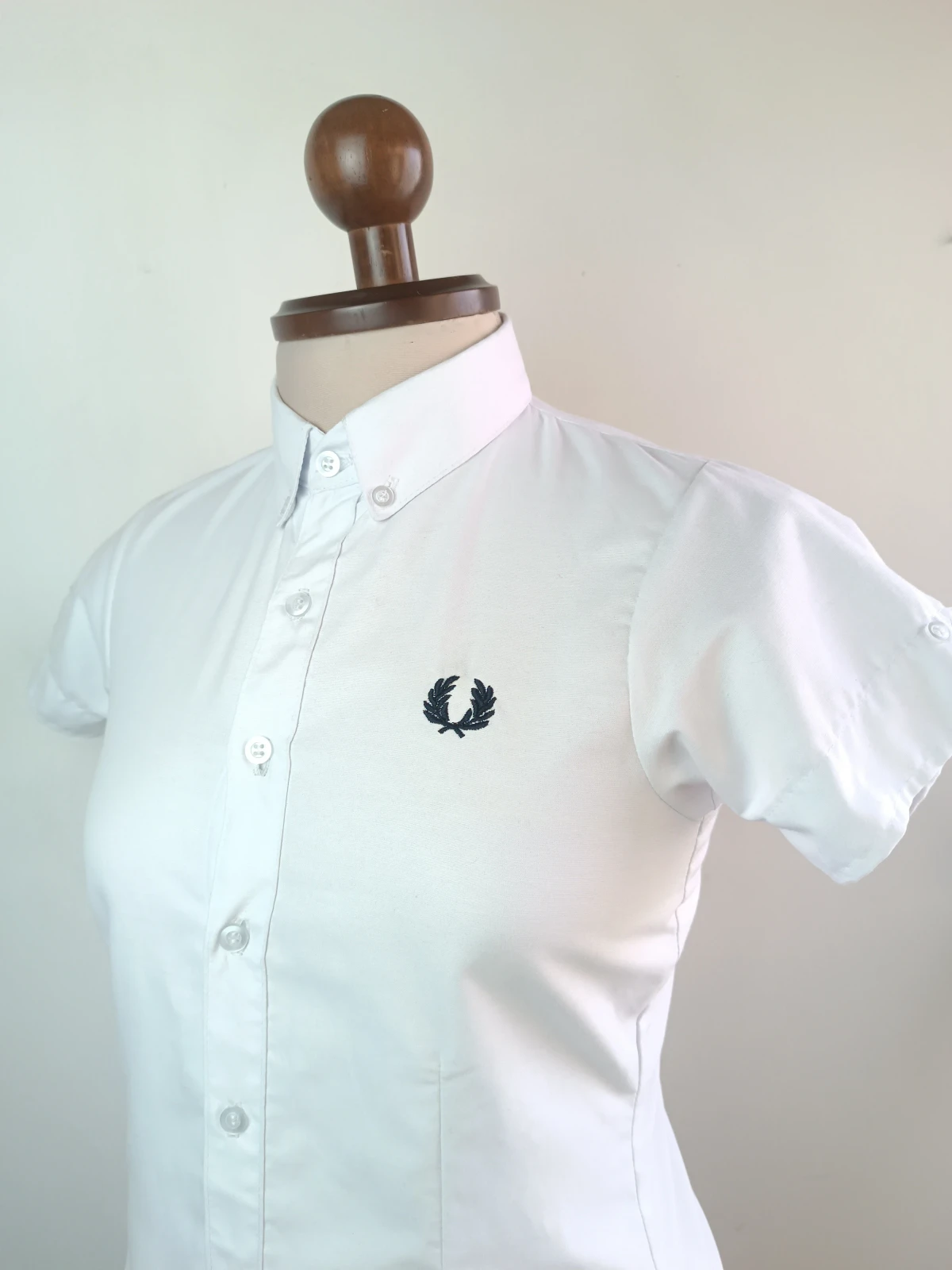 Camisa blanca manga corta L 2
