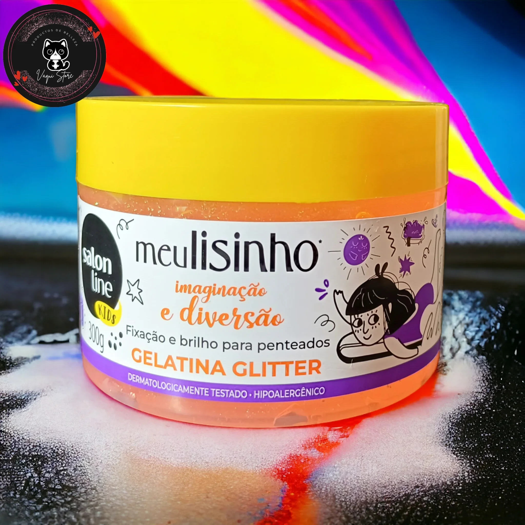 Gelatina Glitter para Niños Salon Line