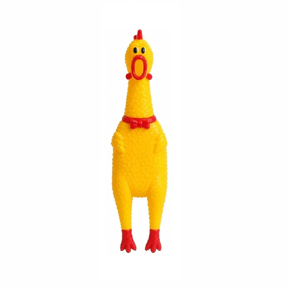 Juguete de goma con sonido pollo cocoroco mini