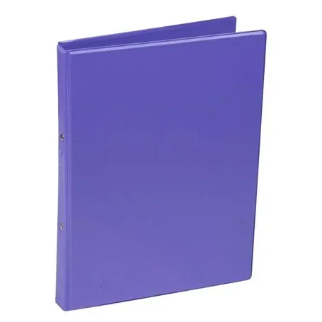 Carpeta doble anillo morado
