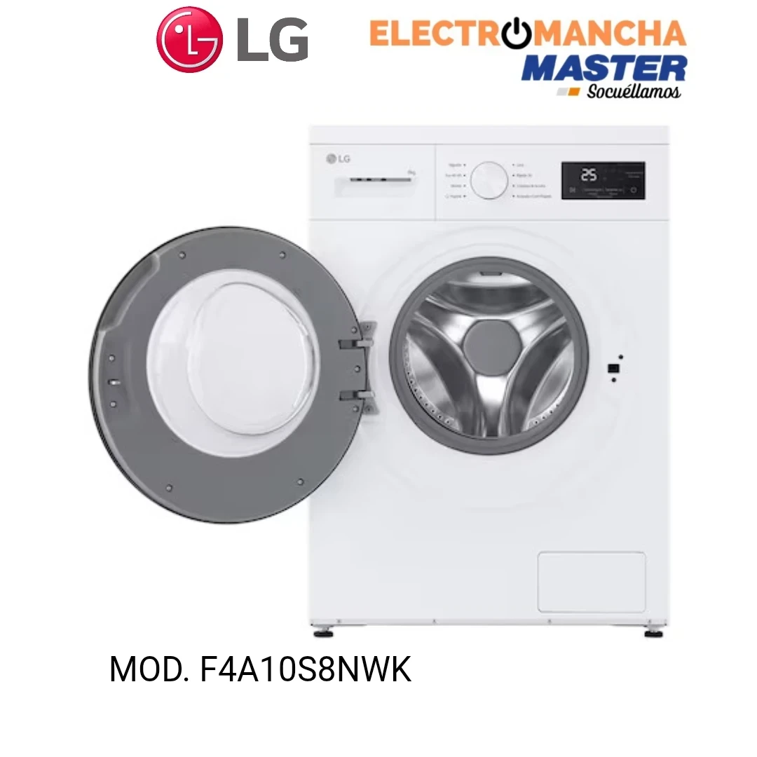 LAVADORA LG F4A10S8NWK 8 KILOS 1400 RPM. SLIM CLASE A  3