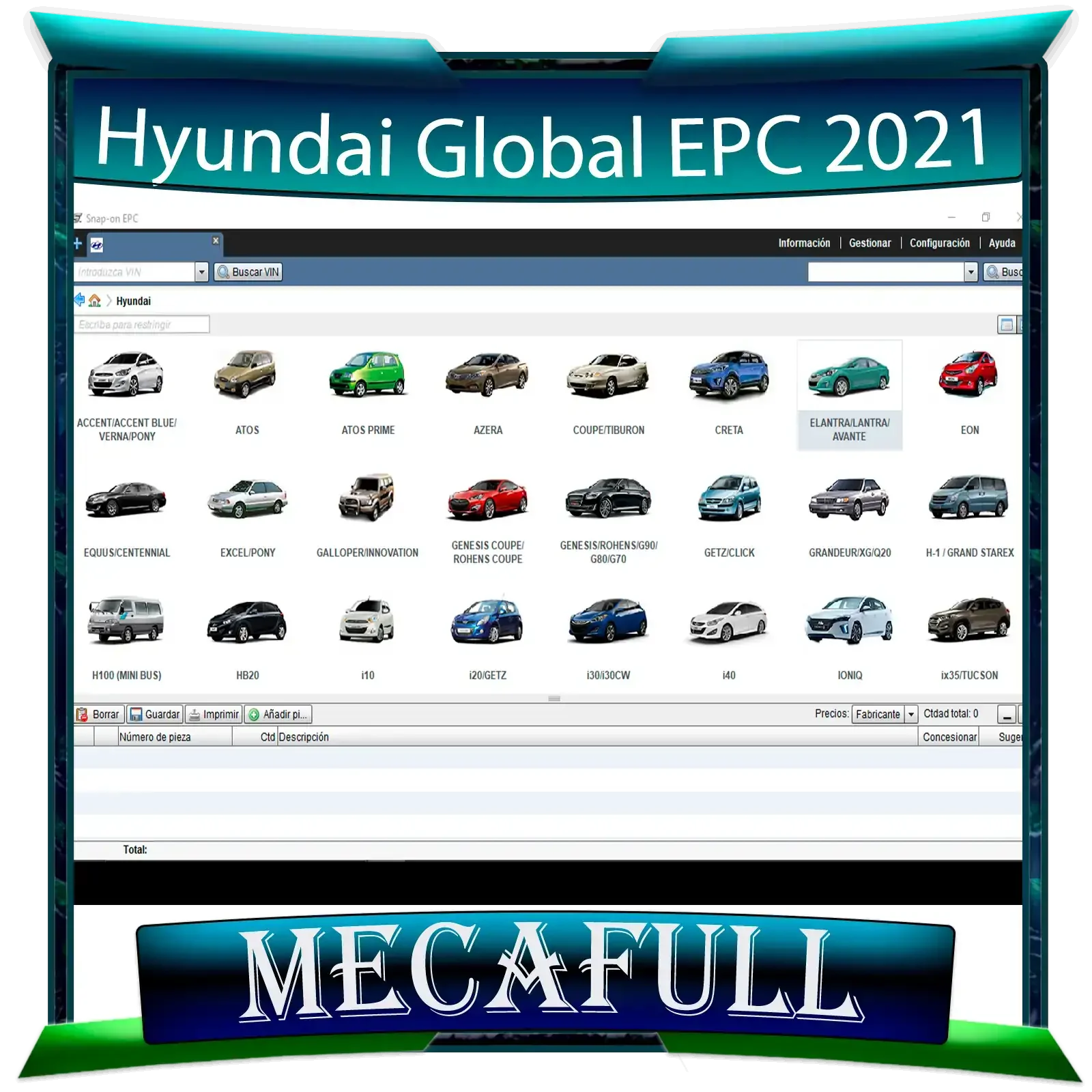 HIUNDAY SNAP-ON EPC 2021