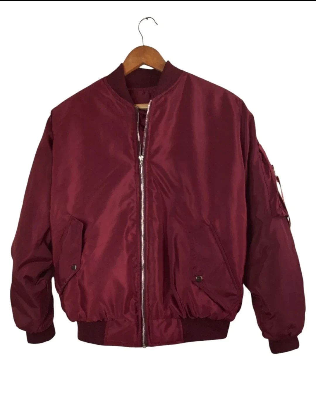 Bomber vinotinto talla S 
