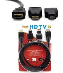 Cable HDMI 3 en 1 3