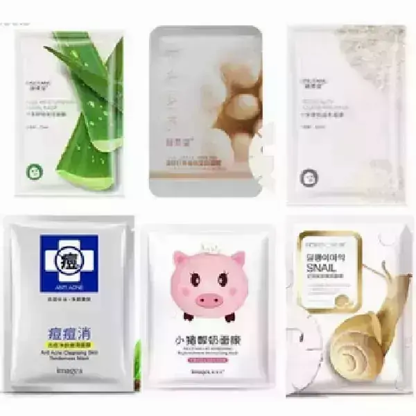 50 mascarillas coreanas  mask carbon activado anti acne aloe  3