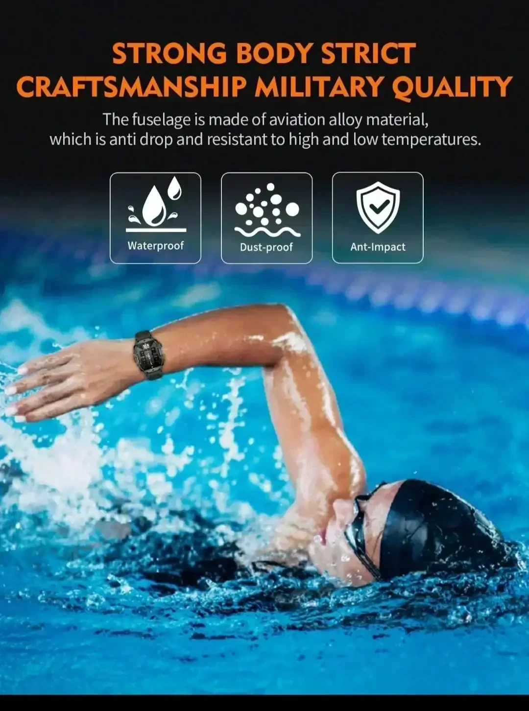 Reloj Smart grado Militar  6