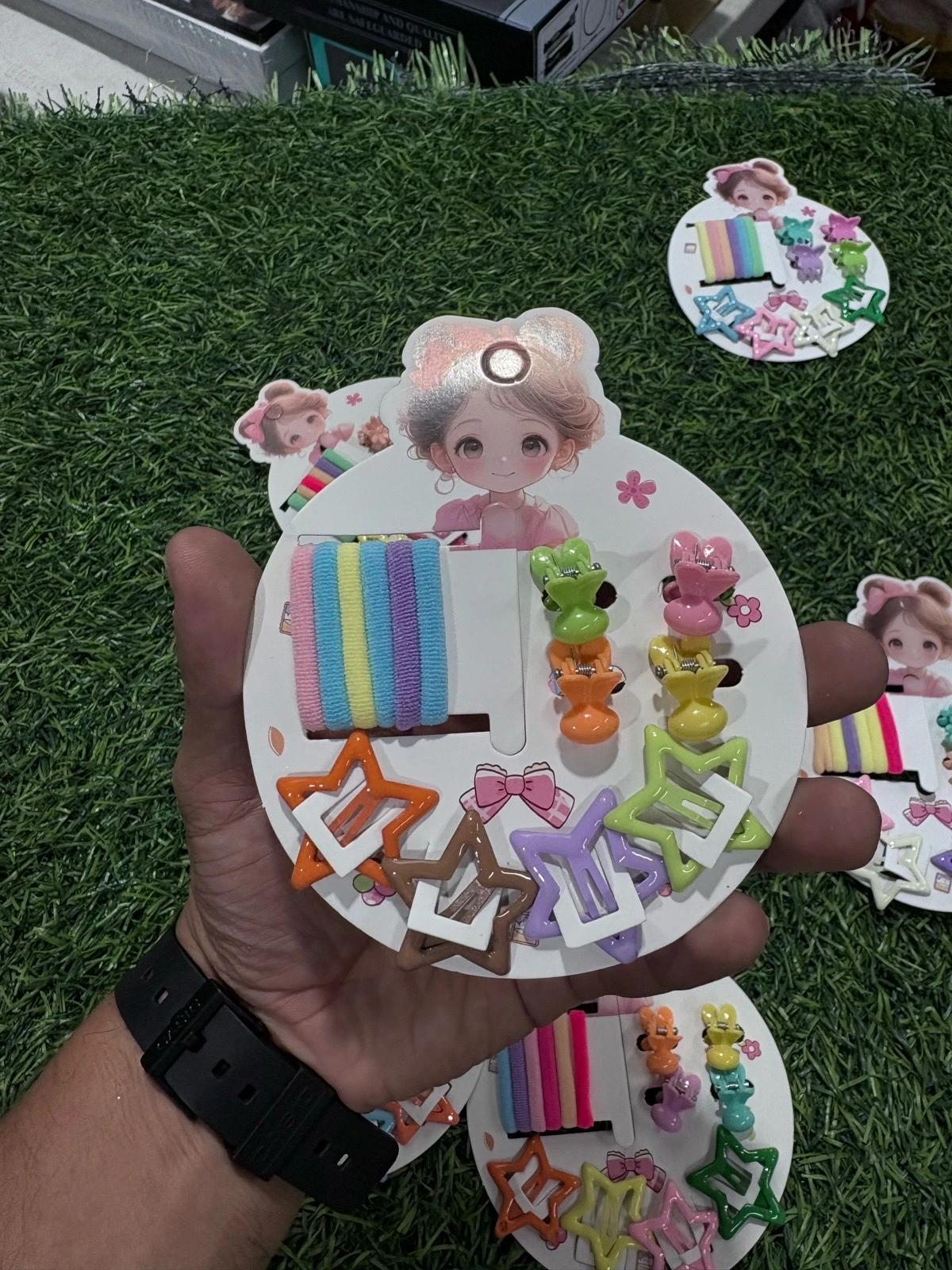 Paquete de 12 cartones de accesorios para cabello 6