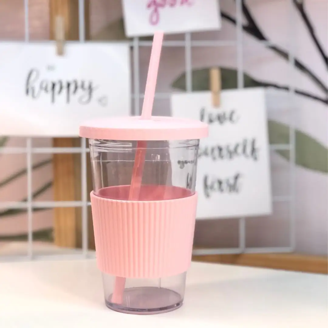 Vaso Acrilico con Sorbete y Faja. 2
