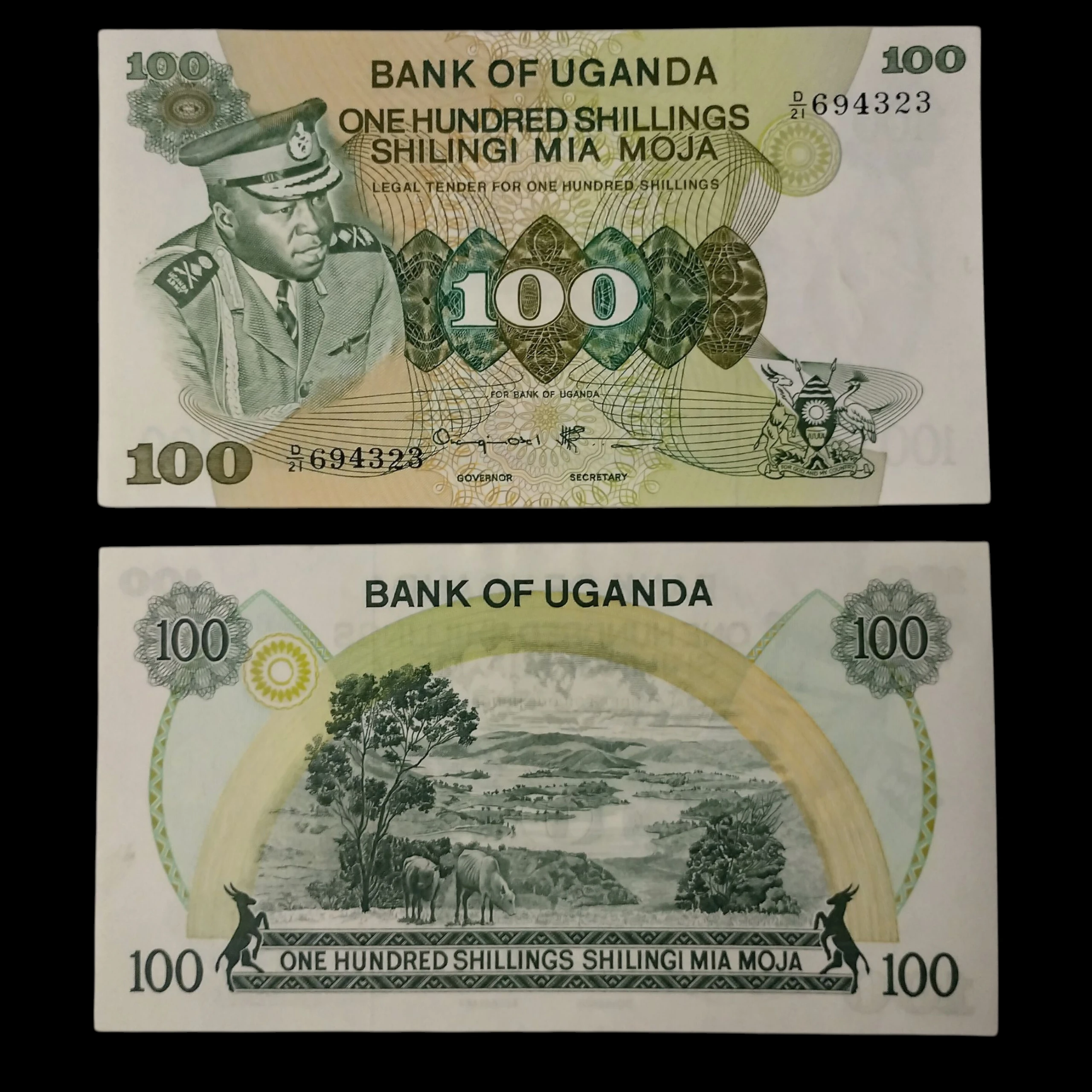 • Uganda 100 chelines UNC
