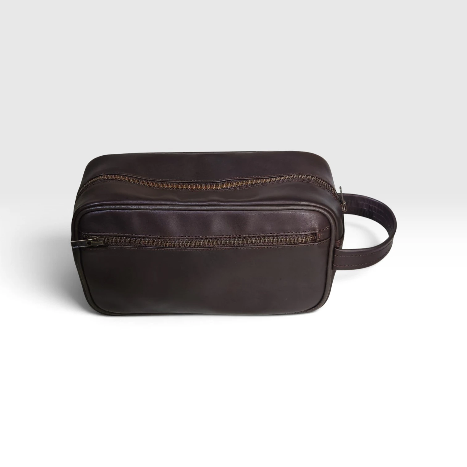 Neceser cuero cafe chocolate  2