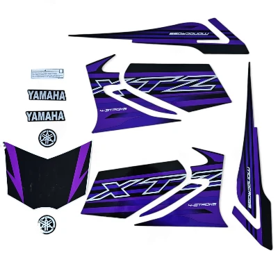 MB2020 XTZ 125 Calcomanias 2015 morado con negro