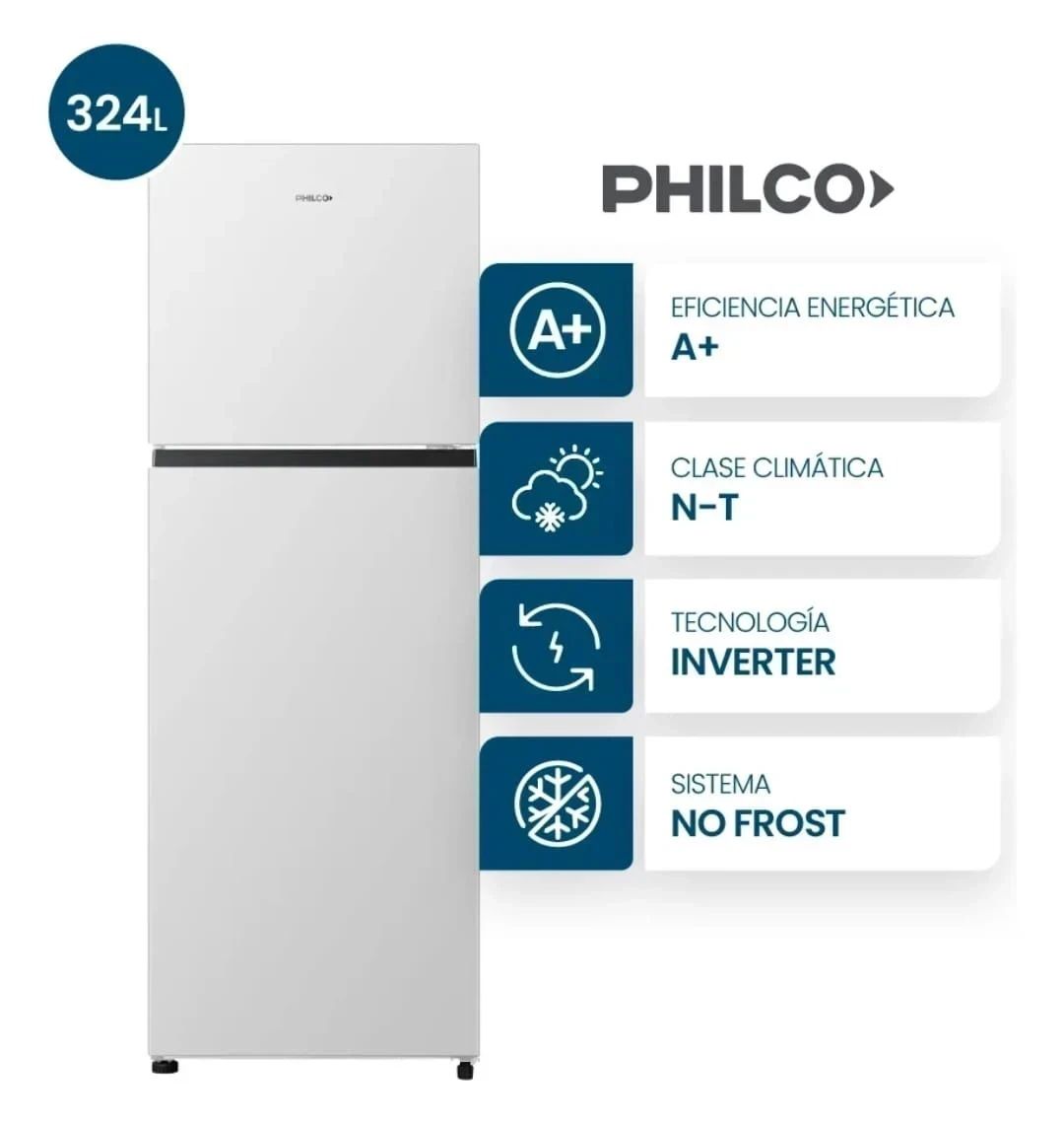 HELADERA PHILCO 324LTS NO FROST INVERTER 