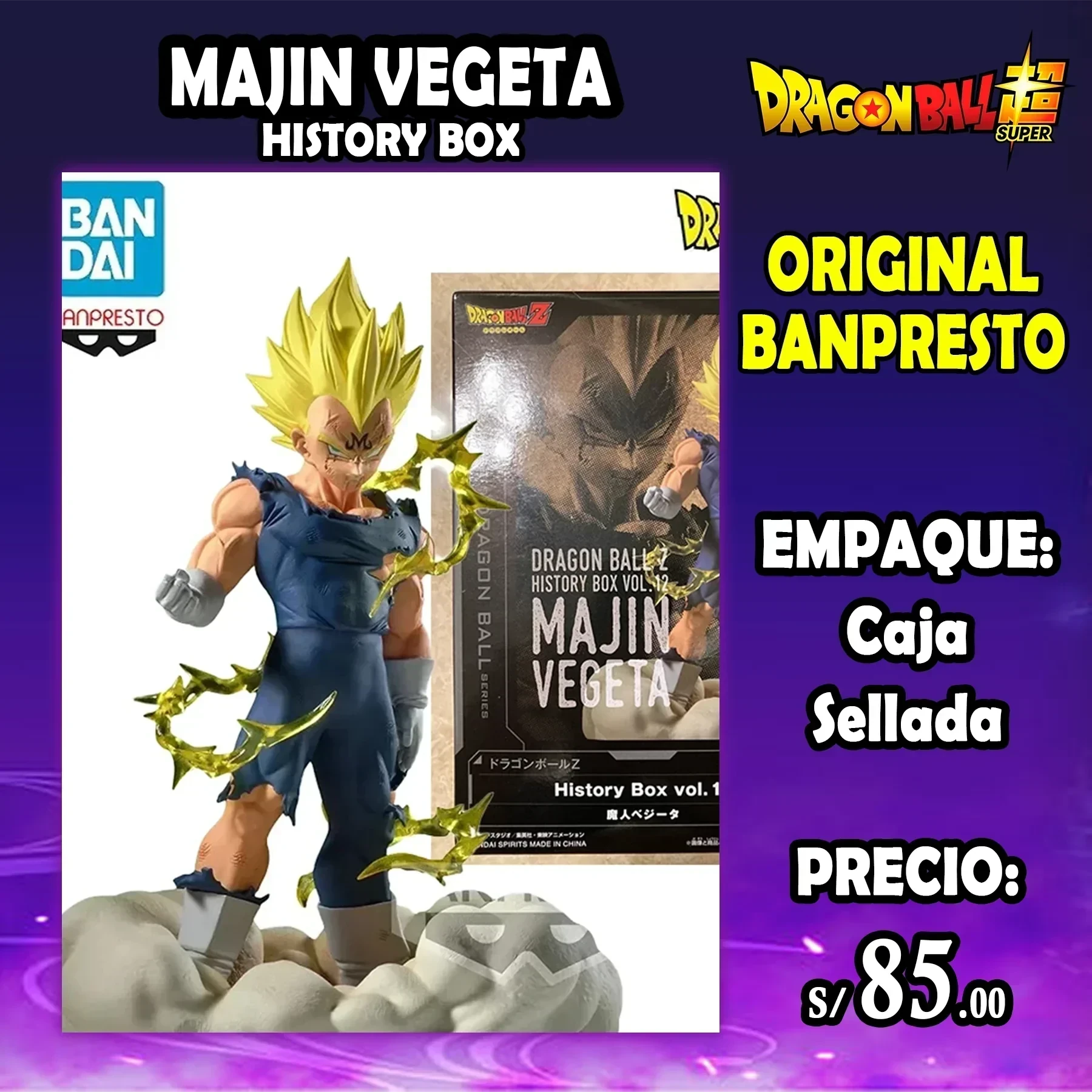 Majin Vegeta History Box