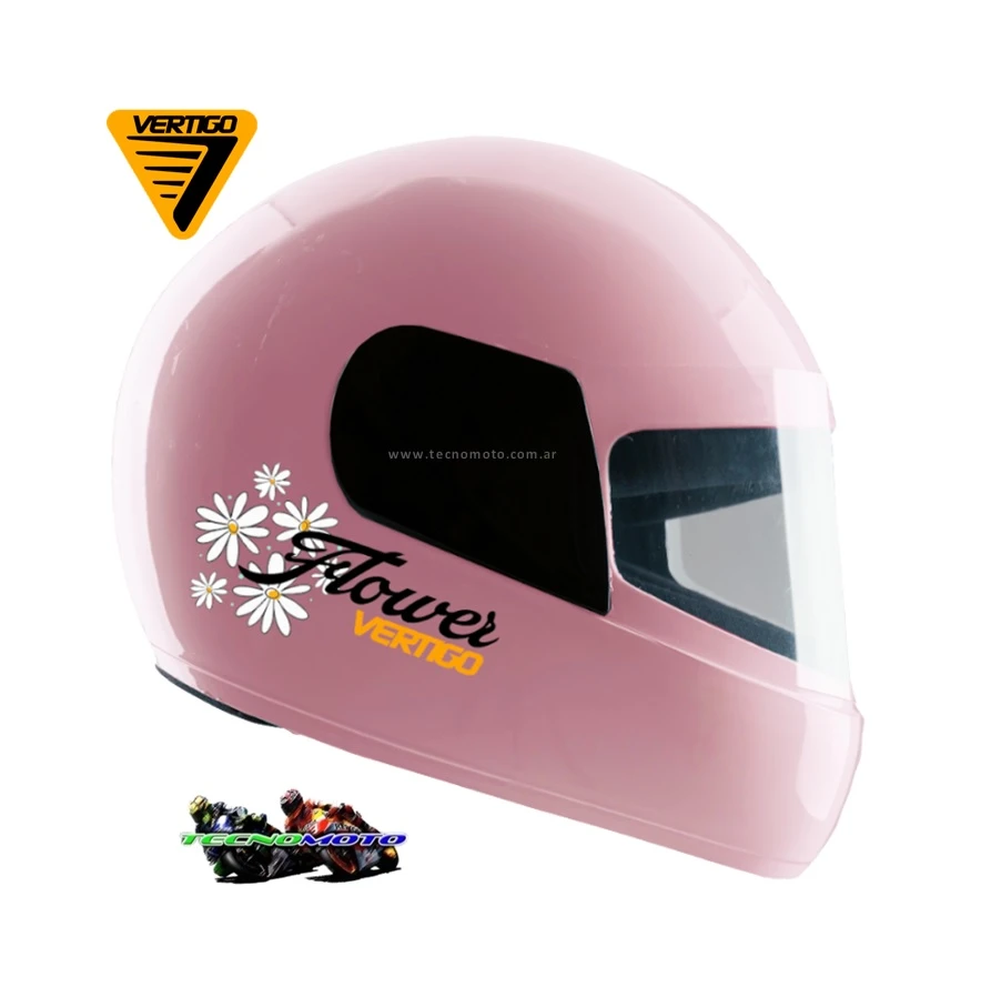 CASCO VERTIGO JUNIOR FLOWER ROSA XS -49501