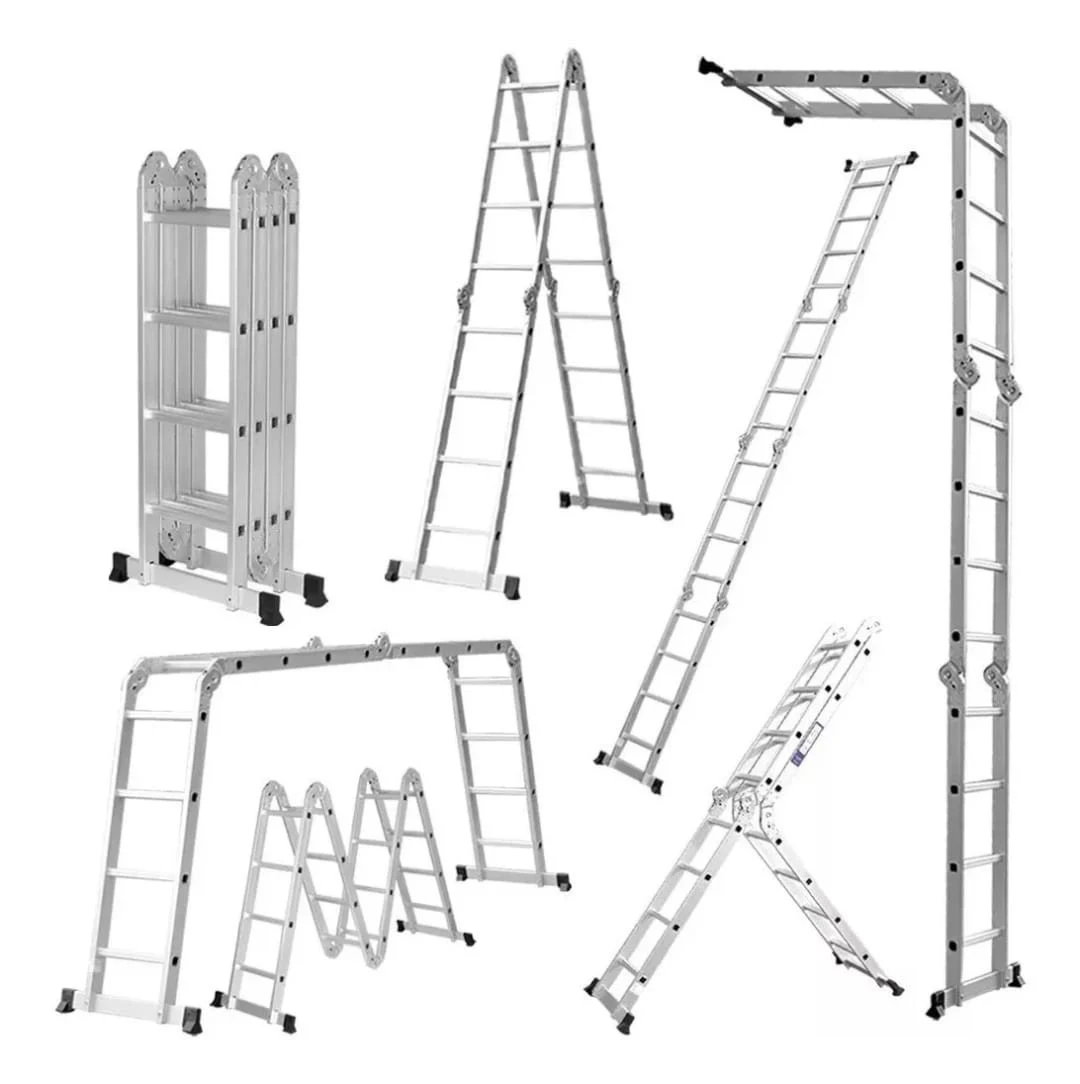 ESCALERA OMAHA KLD 4,60 MTS MULTIFUNCION ALUMINIO 16 ESCALONES