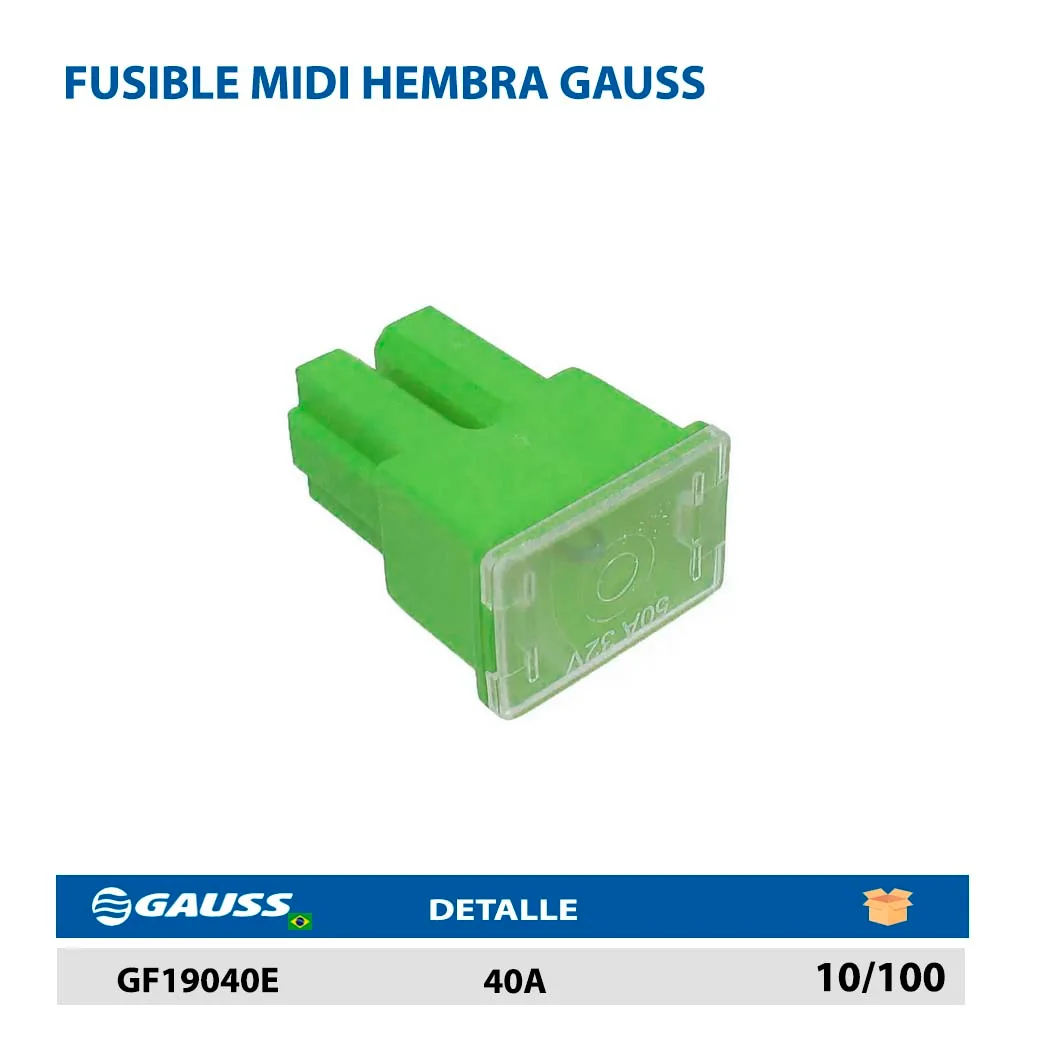 FUSIBLE MIDI HEMBRA GAUSS 40A