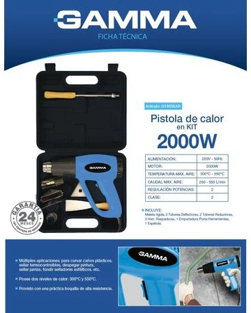 Pistola de Calor en KIT 2000W - G1935KAR