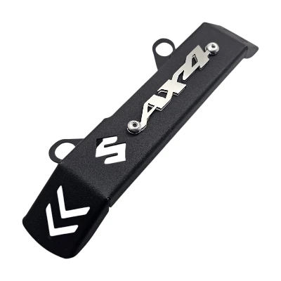 AX 4 Frontal inferior acero negro logo 3d cromado ML