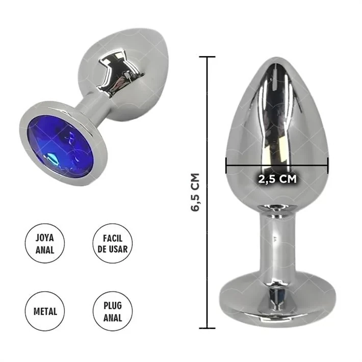 Plug Anal Small piedra azul