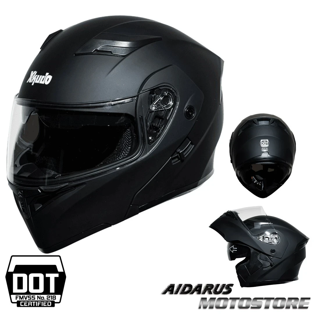 CASCO ABATIBLE PARA MOTO XKUDO MEGRO MATE