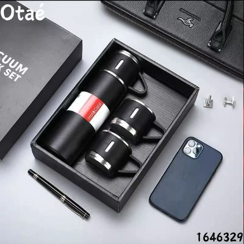 Termo Con Taza Para Cafe Acero 2