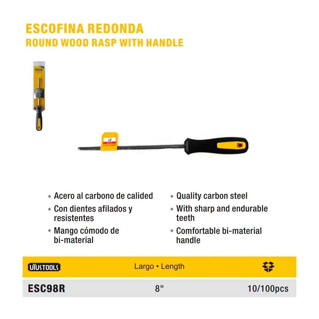 ESCOFINA REDONDA UYUST 8"