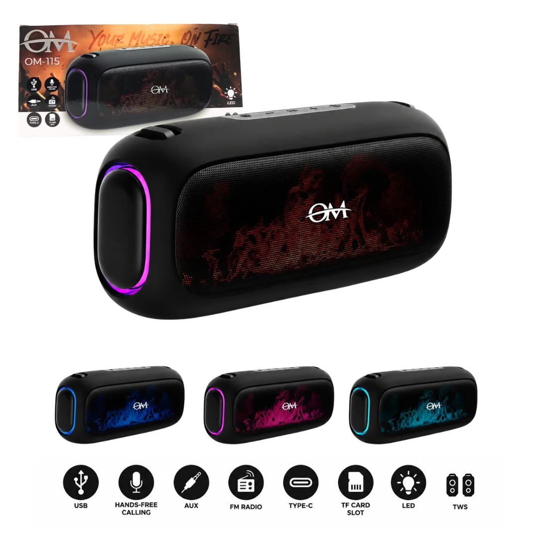 Parlante Bluetooth Llamas RGB AUX SD FM OM-115