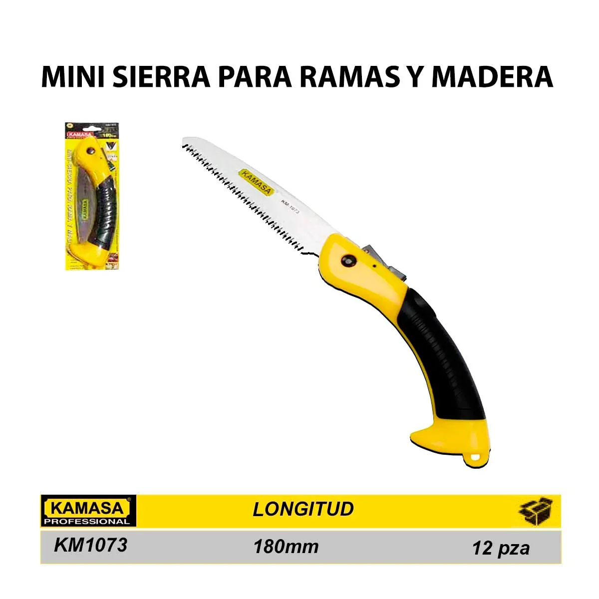 MINI SIERRA de mano P/RAMA MADERA KM 180 MM