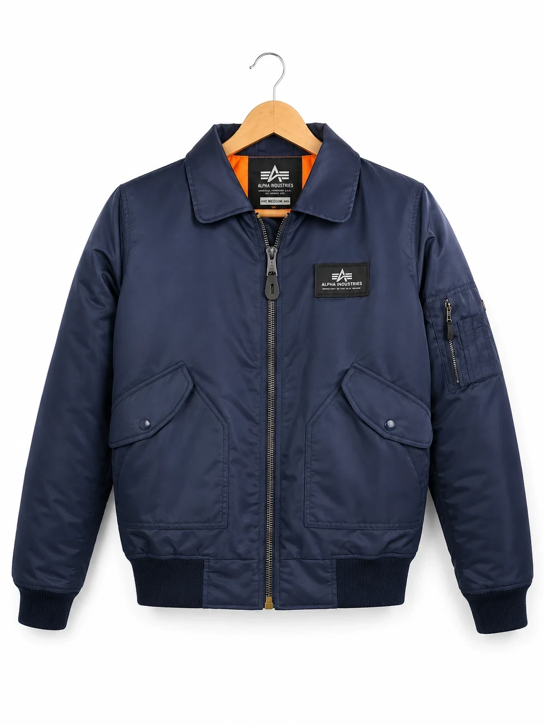 Bomber Alpha azul oscuro talla L